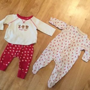 Cute 3-6 month pj’s